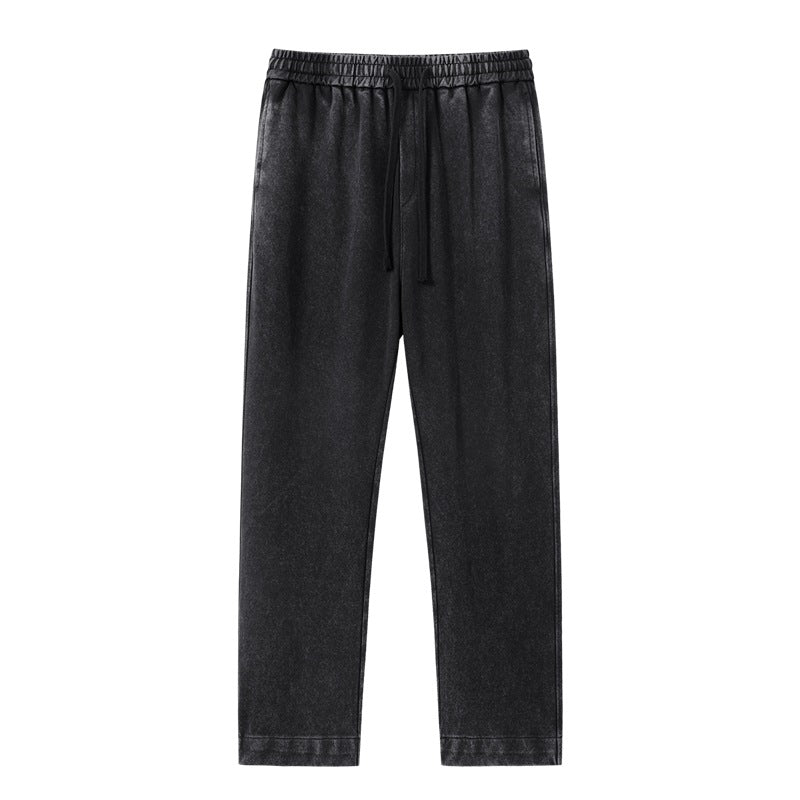 Acid Washed Straight Leg Sweatpant