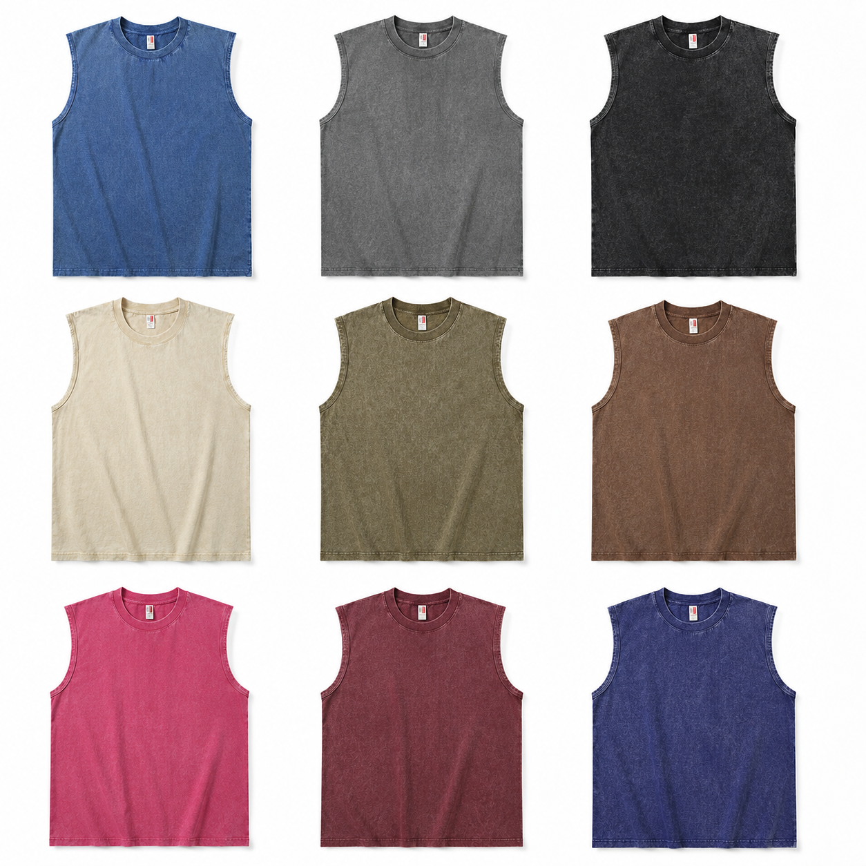 Acid Wash Muscle Tank