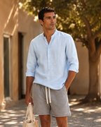 Riviera Linen Henley