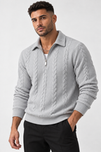 Cable Knit Quarter-Zip