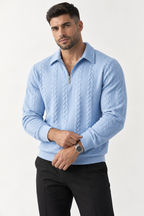 Cable Knit Quarter-Zip