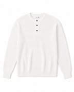 Waffle Knit Long Sleeve Henley