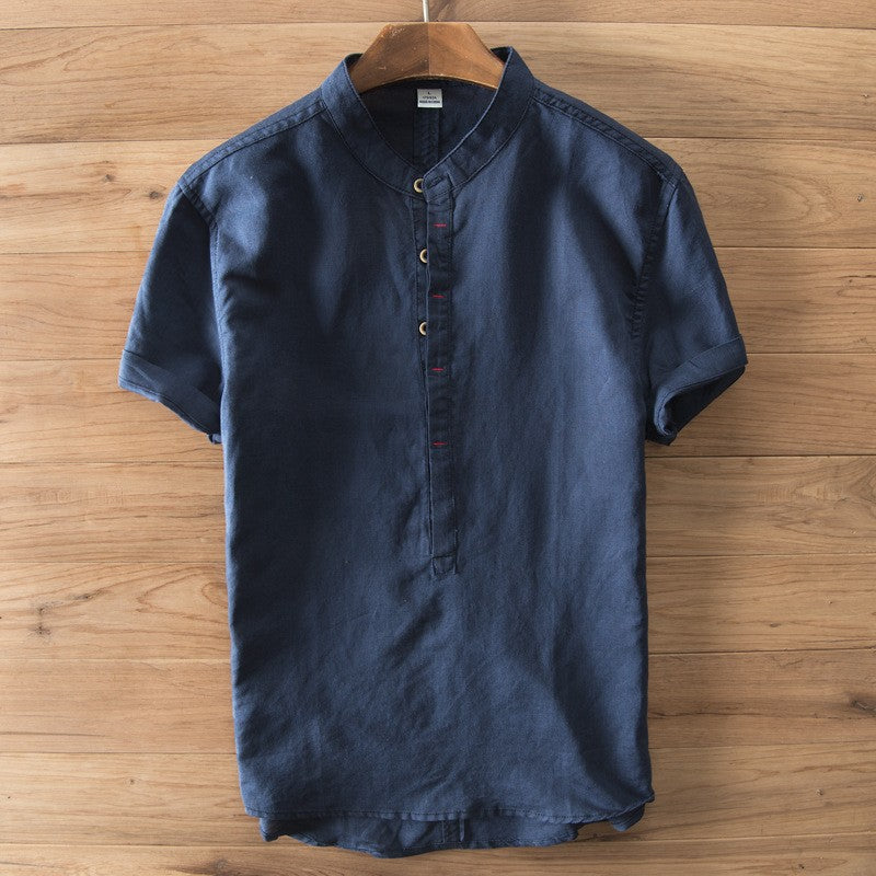 Riviera Linen Henley