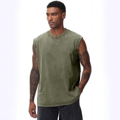 Acid Wash Muscle Tank