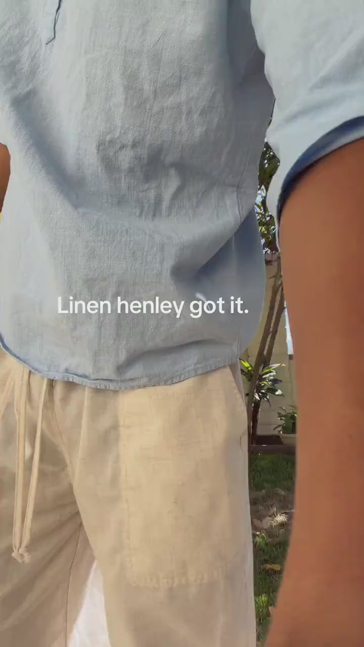 Riviera Linen Henley