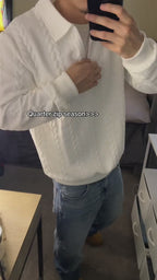 Cable Knit Quarter-Zip